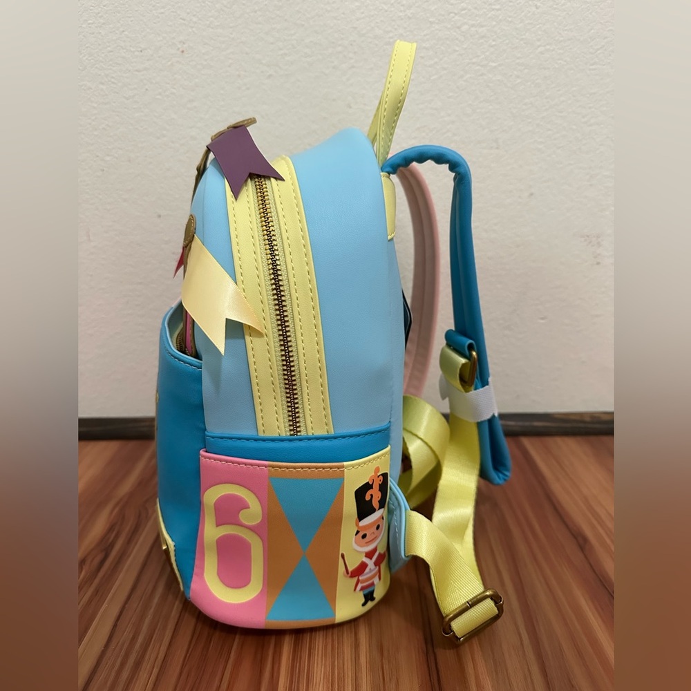 NWT Loungefly Disney Parks Disneyland Paris it’s a small world backpack - Picture 3 of 4